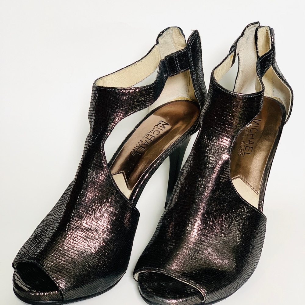 Michael Kors Peep-Toe Dress Heels